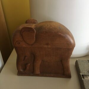 Antique Elephant Cigarette Box